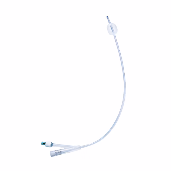 Three Way Silicone Coated Latex Foley Catheter Fr16-26