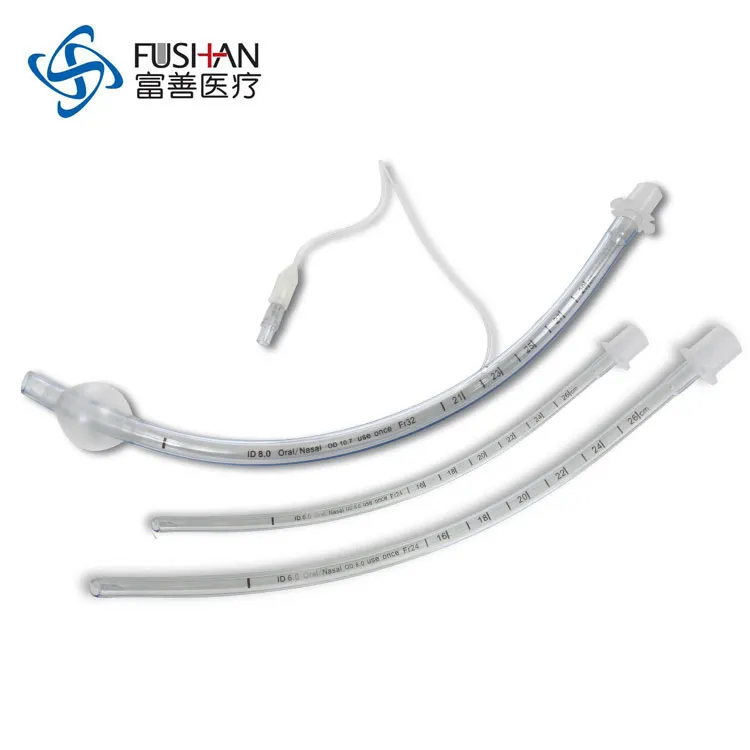 Fushan Medical PVC-Endotrachealtubus mit CE und ISO13485, Endotrachealtubus, Ett, PVC Ett, Fabrikpreis