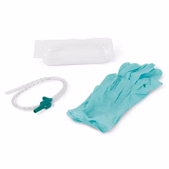 Latexfreies medizinisches steriles Einweg-Saugkatheter-Kit mit Vinylhandschuhen